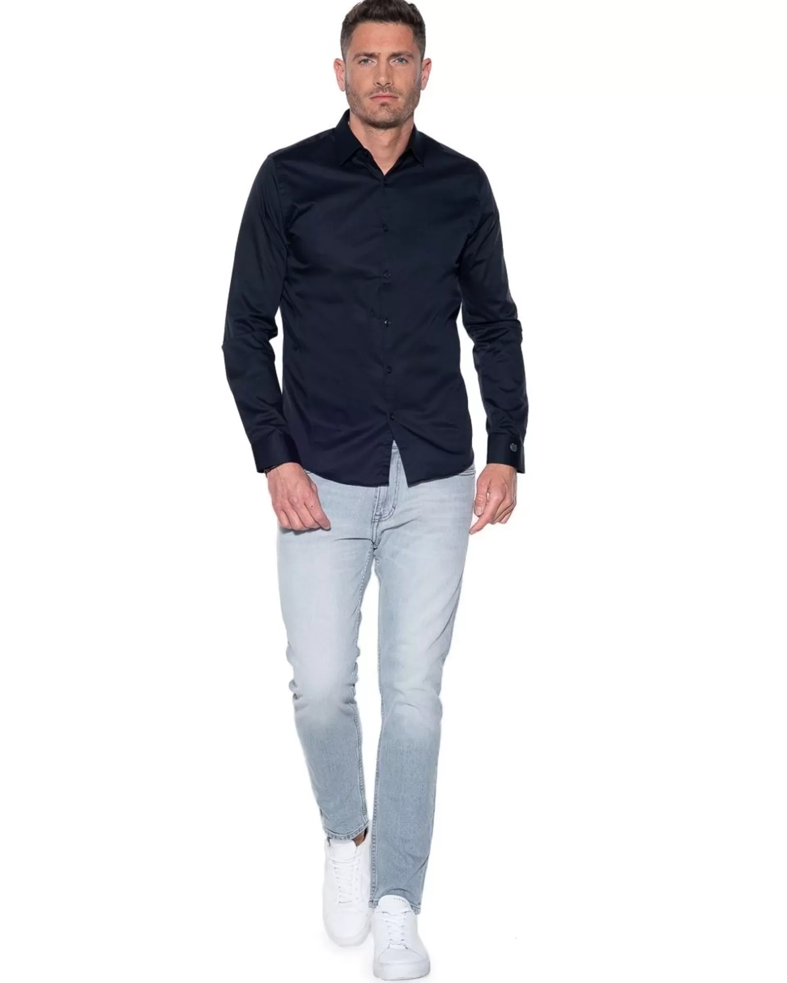 Cobra Casual Overhemd Lm>Cast Iron Clearance