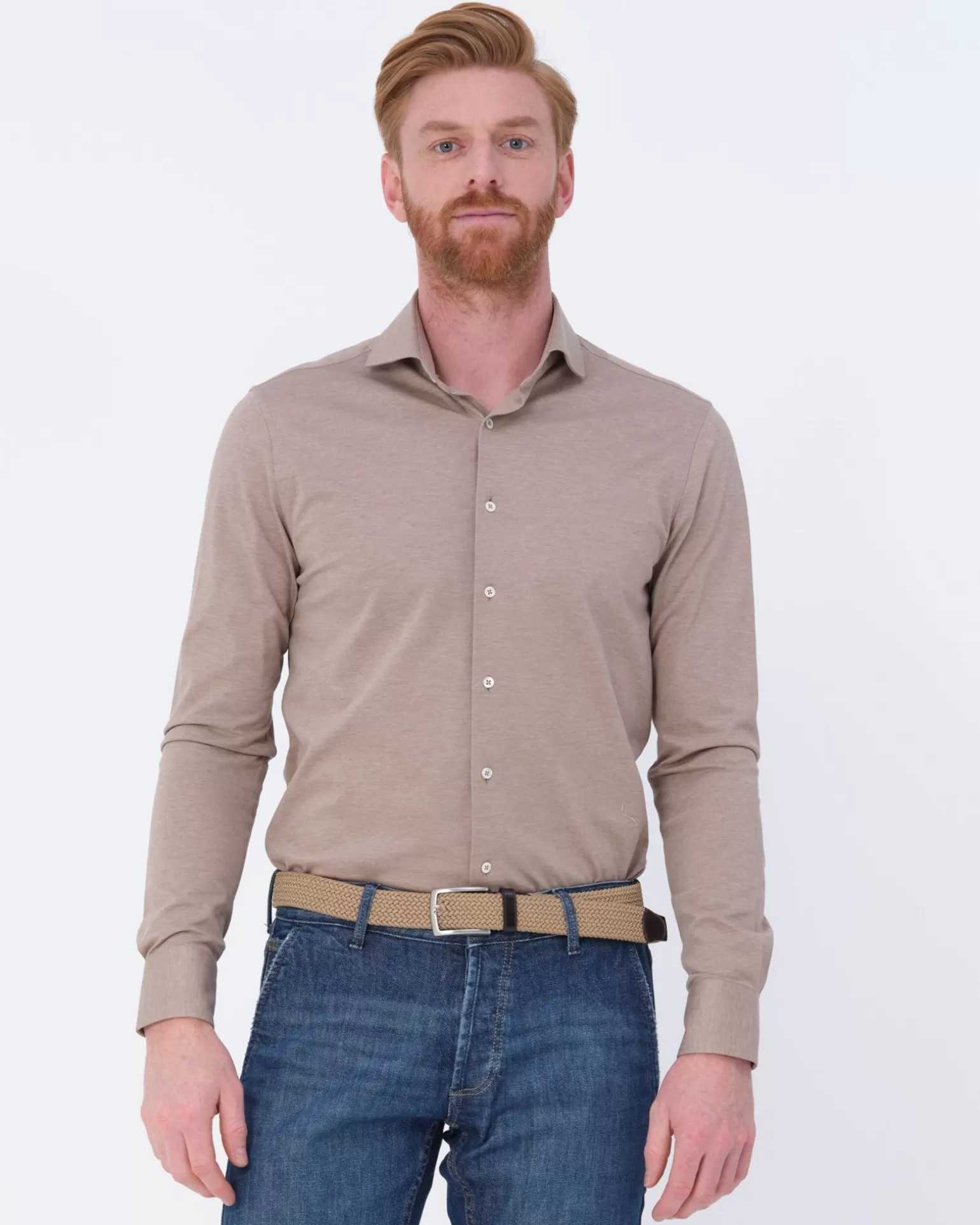 Knitted Slim Fit Overhemd Lm>Dutch Dandies Clearance