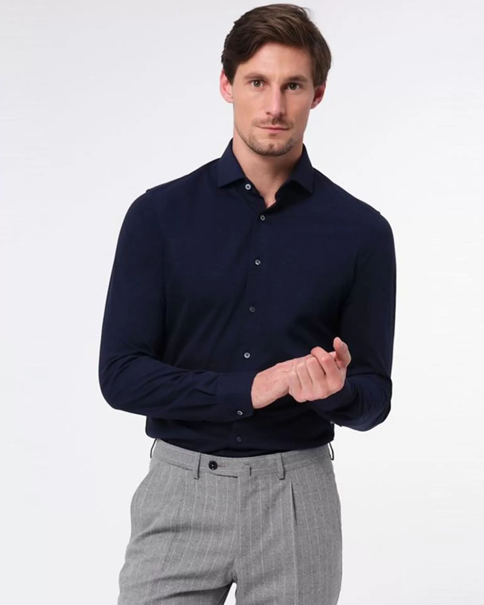 Knitted Slim Fit Overhemd Lm>Dutch Dandies Flash Sale