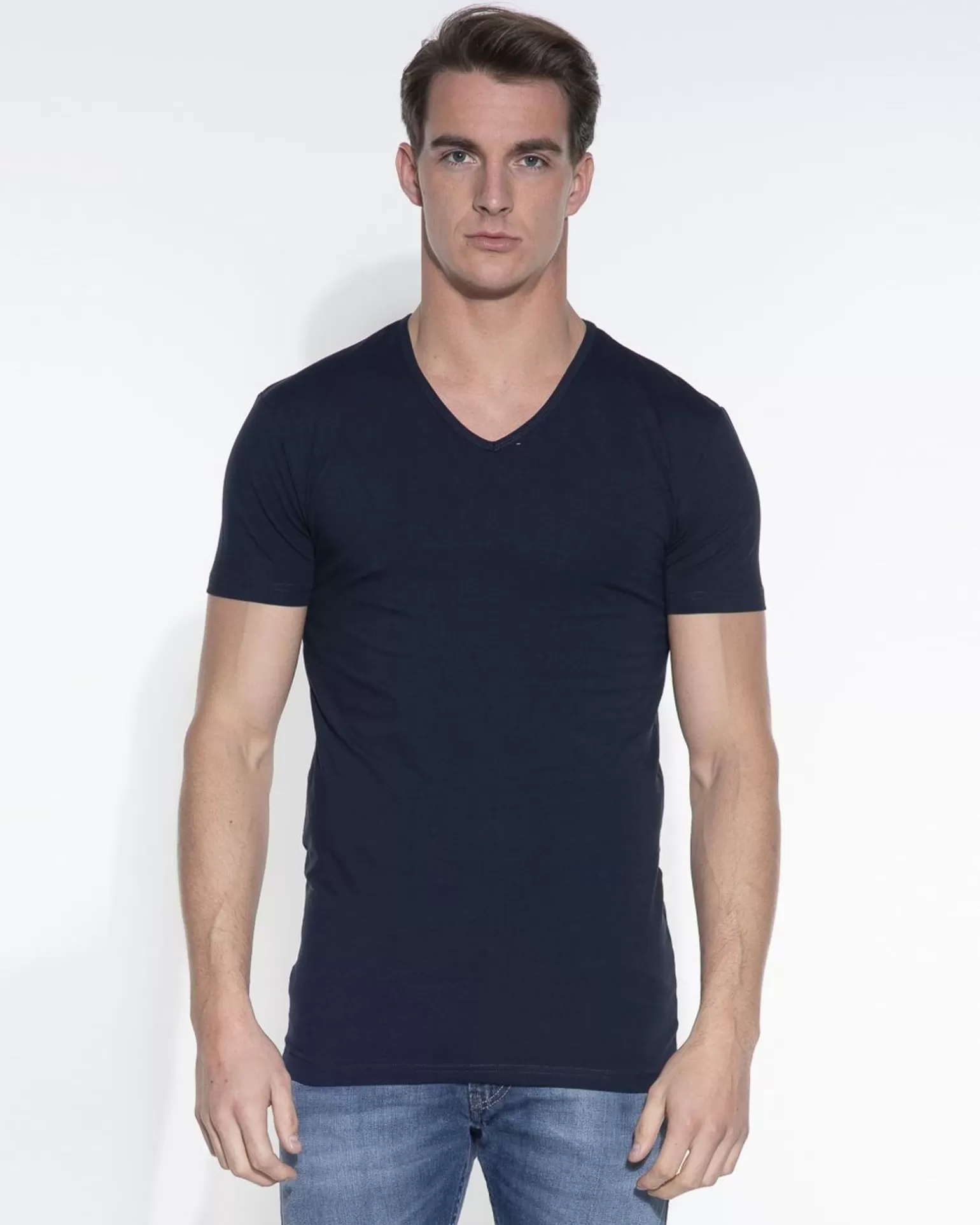 Slim Fit T-Shirt V-Hals>Garage Cheap
