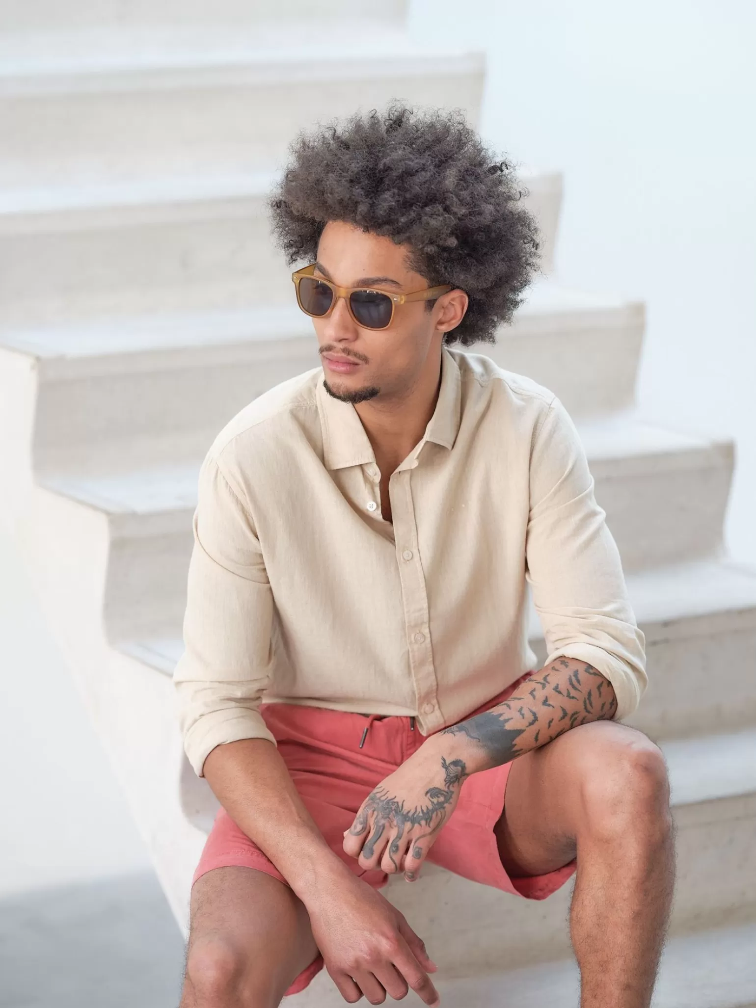 Casual Overhemd Lm>J.C. RAGS Cheap