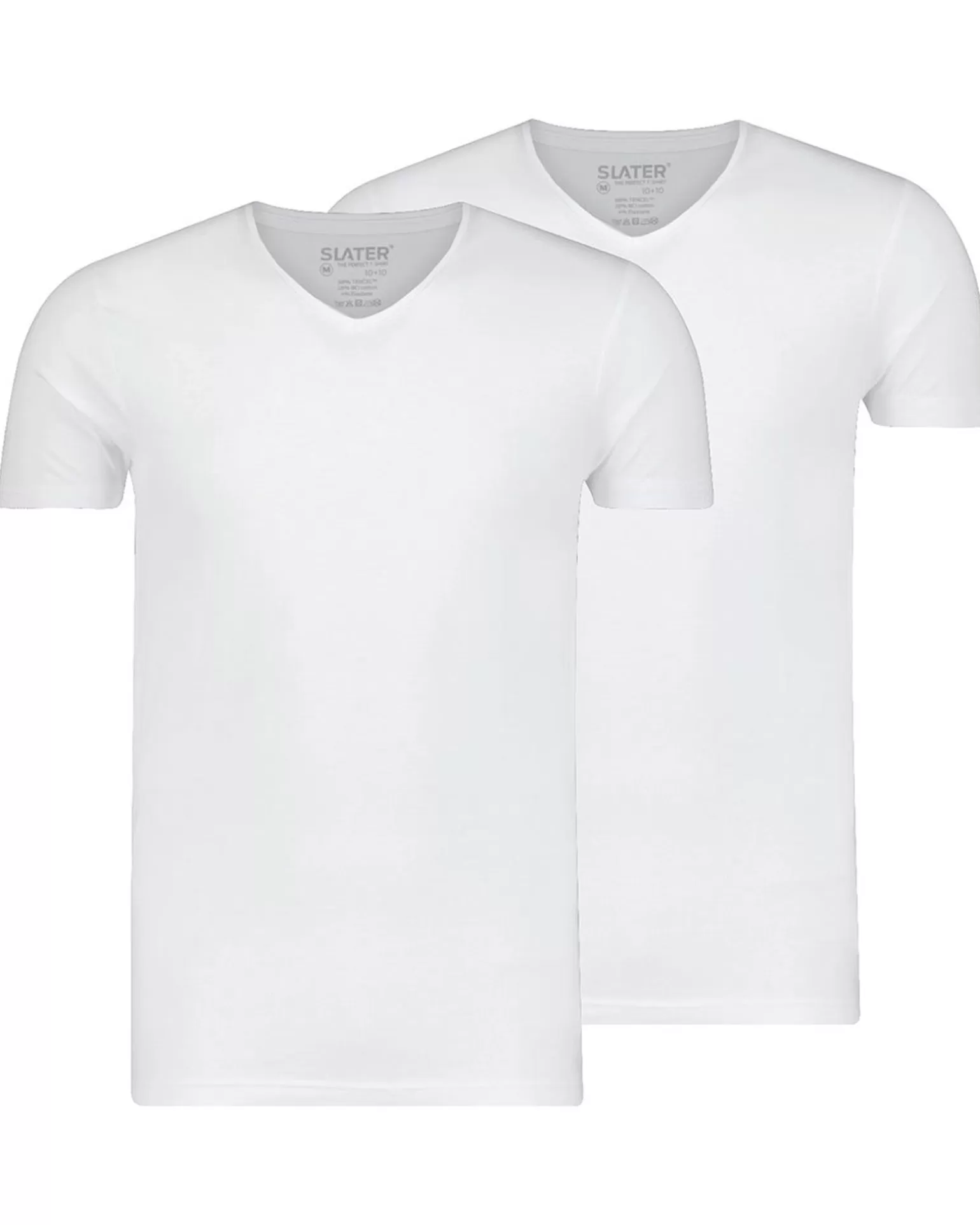 10+10 Tencel 2-Pack T-Shirt V-Neck>Slater Fashion