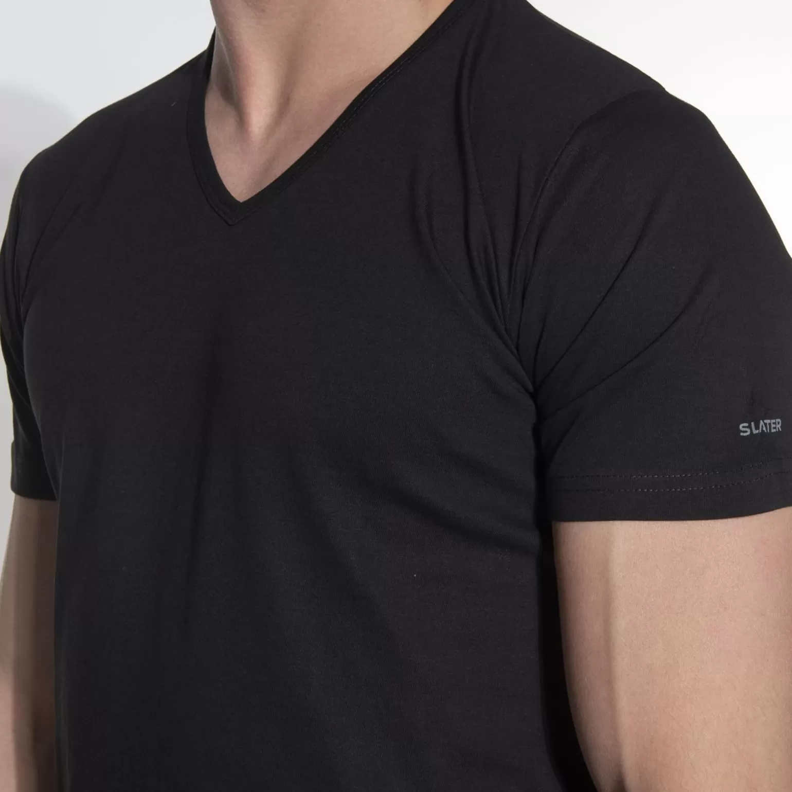 Regular Fit T-Shirt V-Hals 2-Pack>Slater Sale
