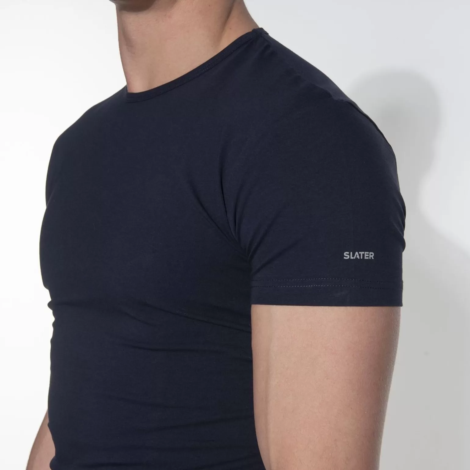 Stretch T-Shirt Ronde Hals 2-Pack>Slater Outlet